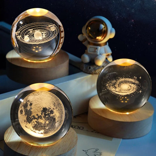 Moon Crystal Ball Night Light